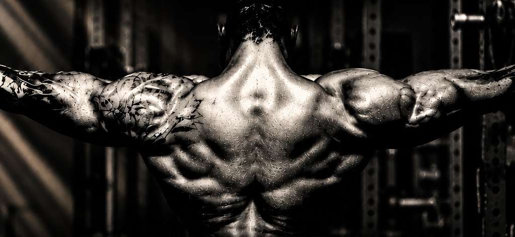 Bodies by Phil athlete training with arms extended in the gym